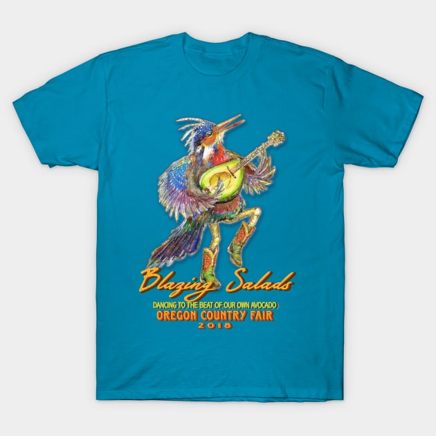 Blazing Avo Dancer T-Shirt by flyingjillio